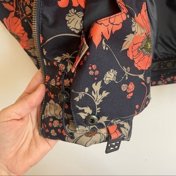 BILLABONG 10K FLORAL INSULATED WATERPROOF COAT - Picture 5 of 9